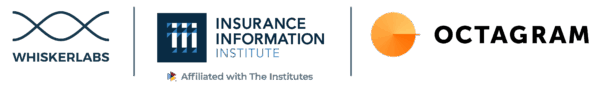 Whisker Labs, Octagram, and the Insurance Information Institute (Triple-I) Logos